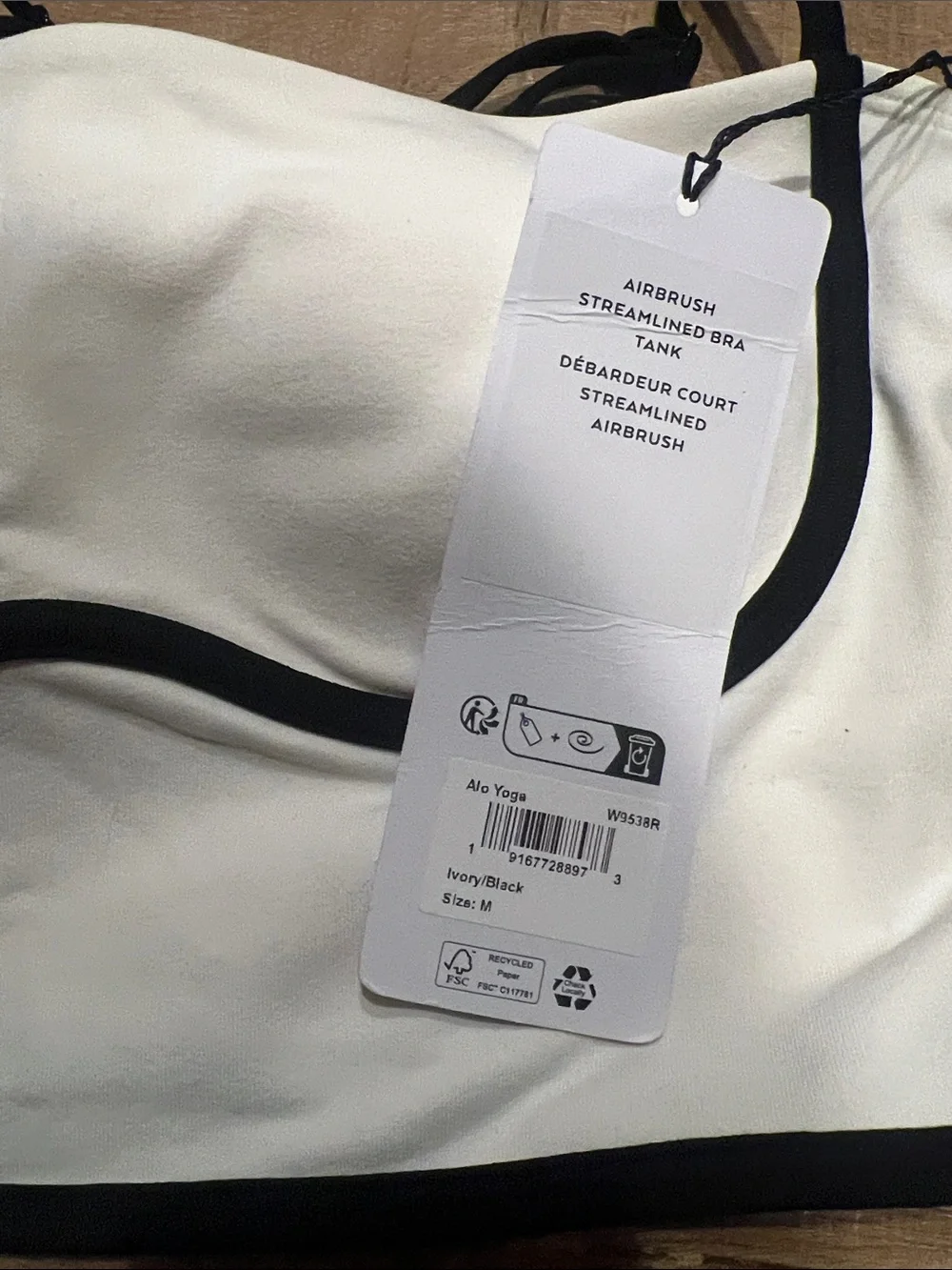 Ivory & Black Contrast Trim Women’s Tennis Skort and top size medium nwt